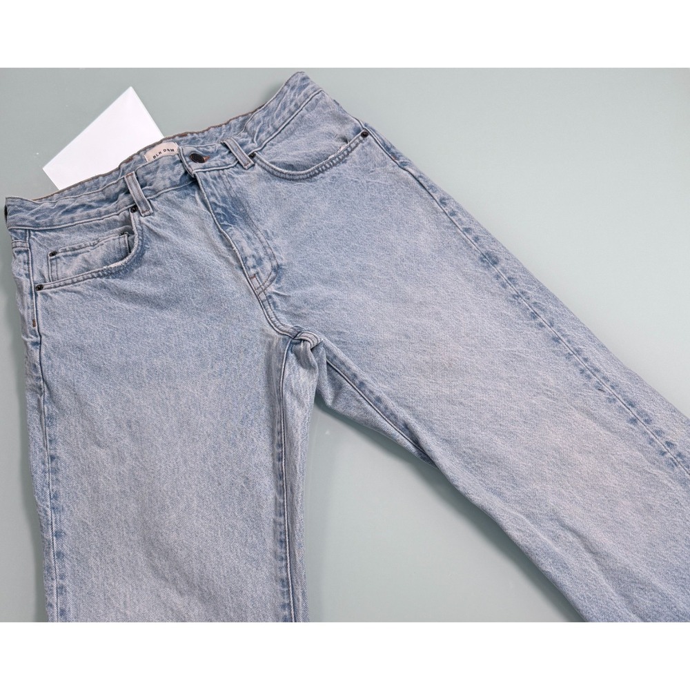 BLK DNM Jeans 55 Sun Fade Blue Mens Sz 32x32 made in Italy 100% Cotton Denim